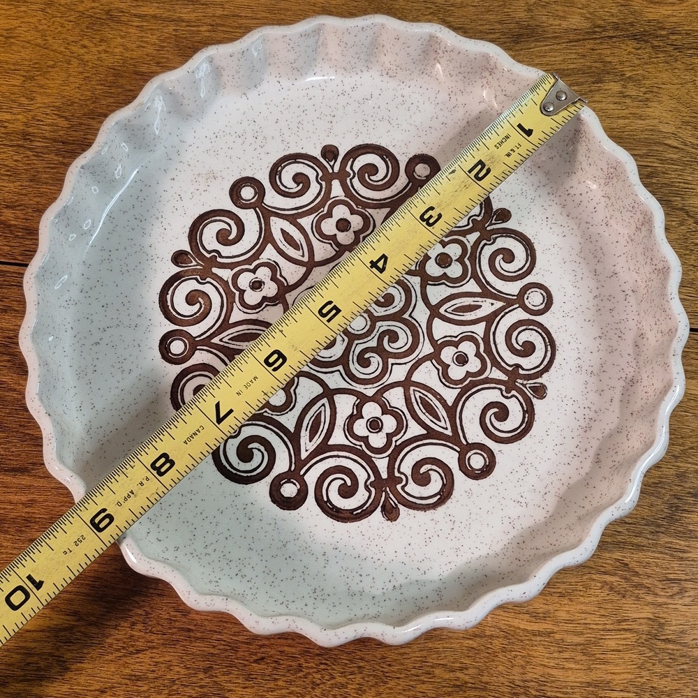 BILTONS Vintage 1970s Ironstone 'Celtic Rose' Pattern Quiche/Pie Baker Dish - Picture 10 of 13